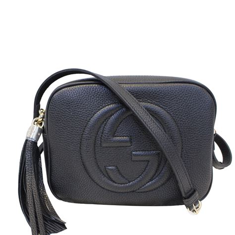 gucci bag black crossbody|Gucci small black crossbody bag.